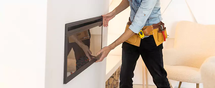 Metal Fireplace Installation in Bay City, Texas