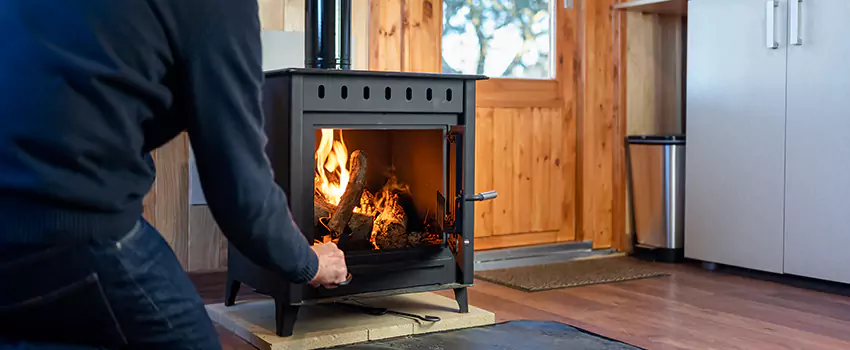 Open Hearth Wood Fireplace Installation in Bay City, TX