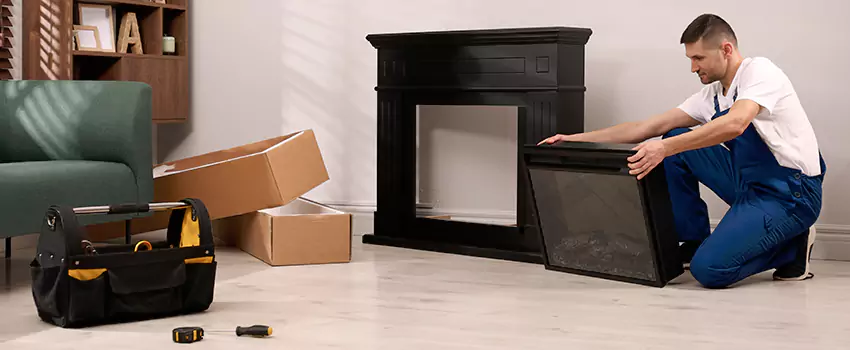 Old Rusted Metal Fireplace Repair And Replacement in Bay City, TX